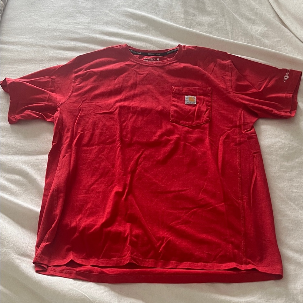 Carhartt Men's Vibrant Red Short Sleeve Tee